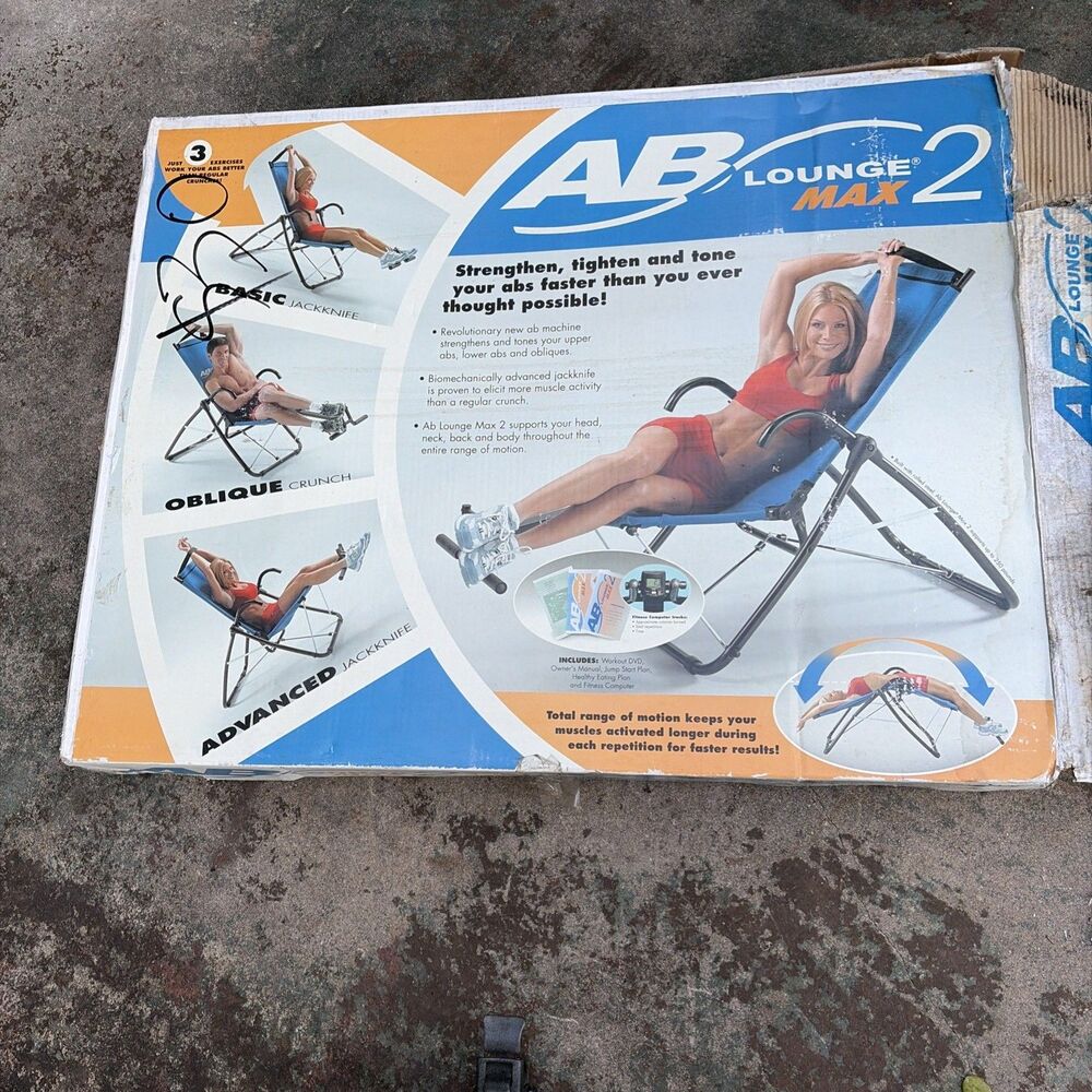 AB Lounge 2- Abdominal Workout - Exercise Lounger Chair Never Opened